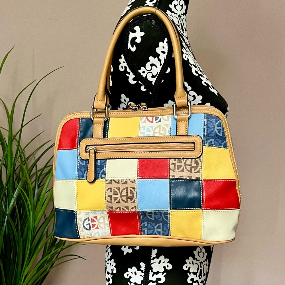 Giani Bernini Saffiano Patchwork Satchel - image 3